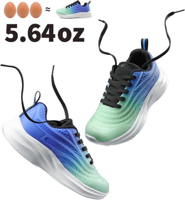 DREAM PAIRS Kids Running Shoes Durable KPU Lightweight EVA-3