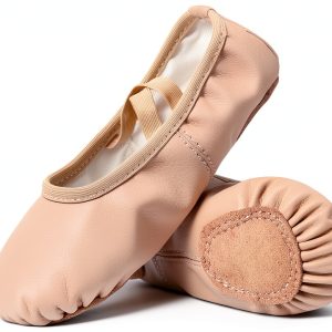 Dynadans Leather Ballet Shoes Kids Dance Slippers Flexible-0