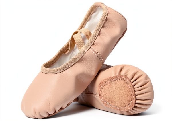 Dynadans Leather Ballet Shoes Kids Dance Slippers Flexible-0