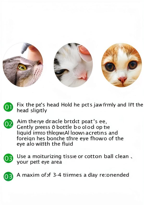 GNAPY Dog Eye Care Drops Pet Eye Relief Cleaning Solution-3