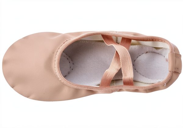 Dynadans Leather Ballet Shoes Kids Dance Slippers Flexible-3