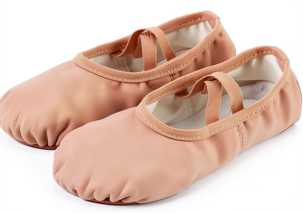 Dynadans Leather Ballet Shoes Kids Dance Slippers Flexible-5