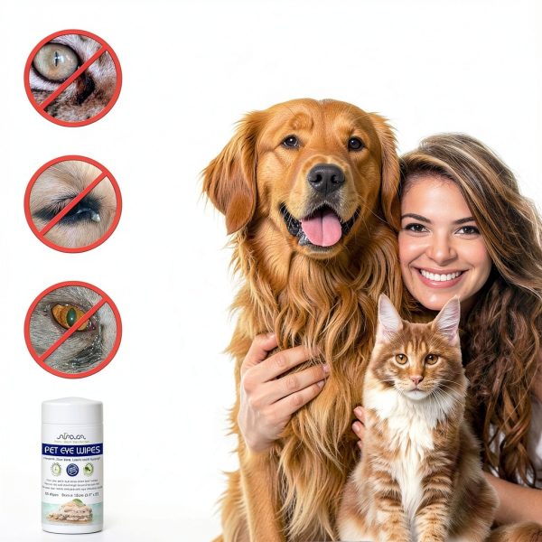 Arava Pet Eye Wipes Gentle Tear Stain Prevention Dogs Cats-2