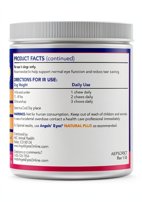 Angels Eyes Dog Tear Stain Supplement Natural Antioxidants-2