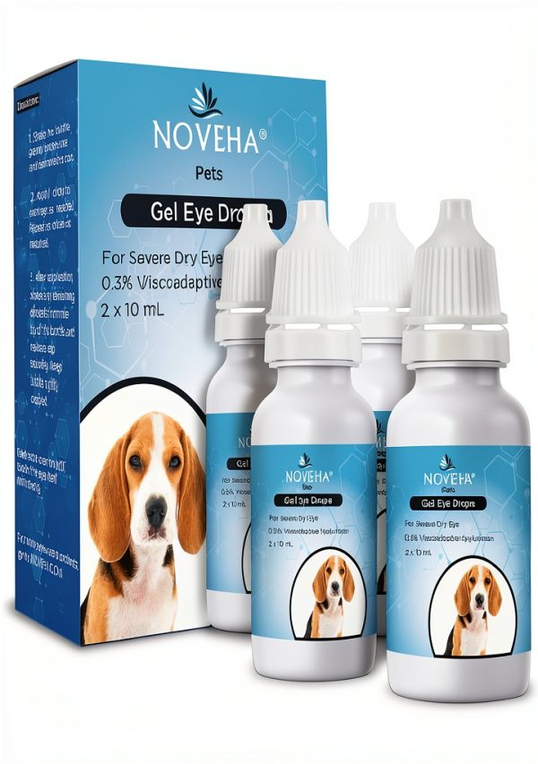 NOVEHA Pet Gel Eye Drops Soothing Hydration Dog Cat Care-0