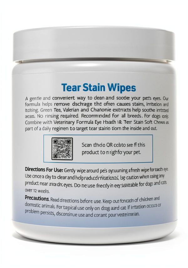 SynergyLabs Pet Eye Wipes Gentle Tear Stain Remover-5