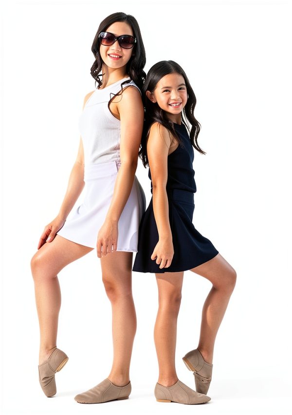 Jazz Dance Shoes STELLE PU Upper Black for Kids-1