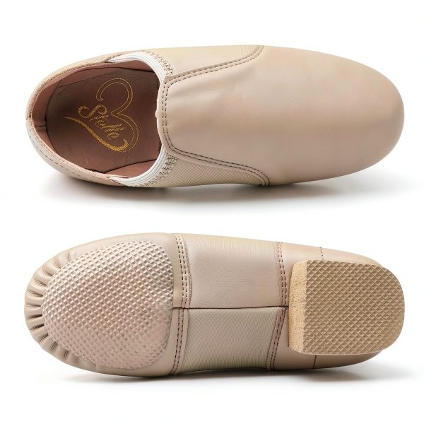 Jazz Dance Shoes STELLE PU Upper Black for Kids-4