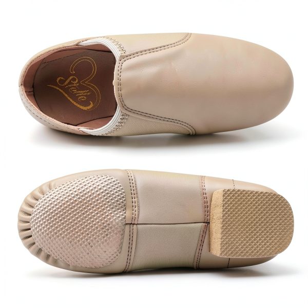 Stelle Girls Jazz Shoes Black Tan-4