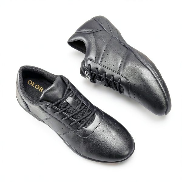 Girls Cheerleading Shoes EVA Sole Black-5