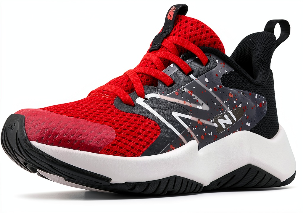 New Balance kids running shoes on a playground