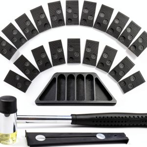 Homend Laminate Wood Flooring Installation Kit with Tapping Block, Pull Bar, Mallet and 20 Spacers-0