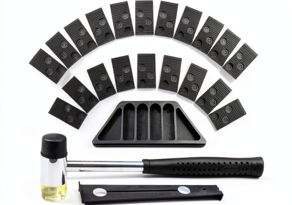 Homend Laminate Wood Flooring Installation Kit with Tapping Block, Pull Bar, Mallet and 20 Spacers-0