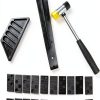 Homend Laminate Wood Flooring Installation Kit with Tapping Block, Pull Bar, Mallet and 20 Spacers-4