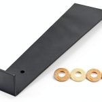 12 Inch Heavy Duty Pull Bar Bamboos LoKii Steel 4mm Thick Black-0