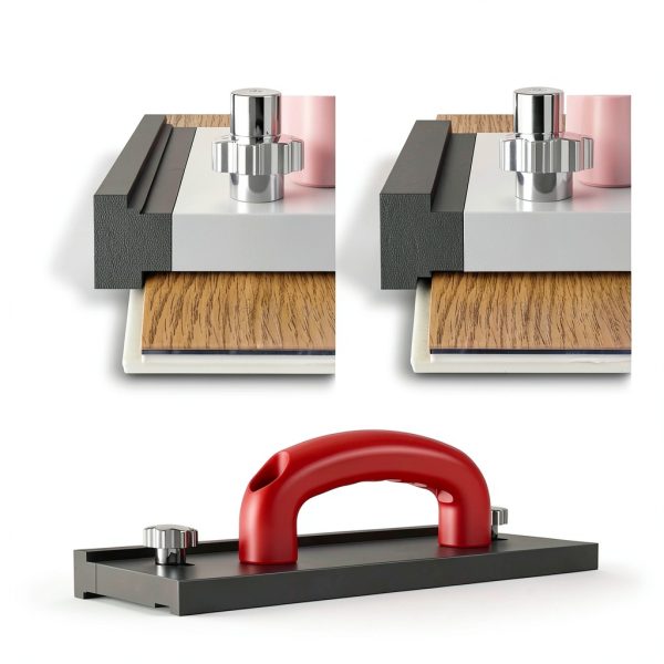Tapping Block NAACOO Double‑Sided Flooring Tool with Handle, 3 Edges-2