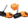 Heavy Duty Floor Gap Fixer Tool PZTO Suction Cup 10 Sticky Pads Orange-1